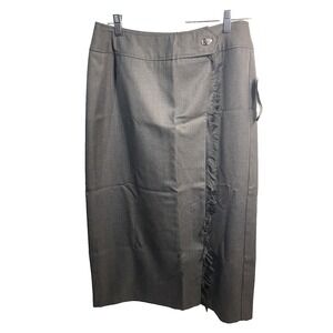 requirements womens long‎ grey career skirt size 14